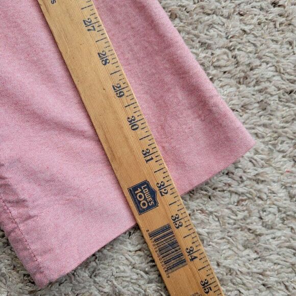 J Crew Pants Mens 32x32.5 Tag 32x34 Pink Bowery Urban Slim Preppy Chino - Picture 6 of 8